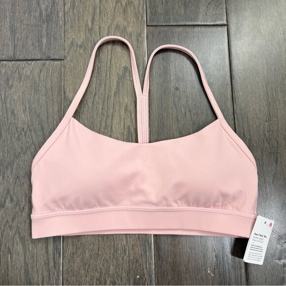 Lululemon NWT Flow Y Bra Nulu *Light Support, A–C Cups Pink Haze - Picture 1 of 10